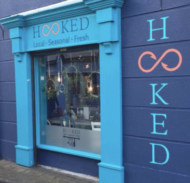 Entrance of Hooked restaurant Sligo